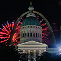 Fireworks - Old Courthouse, St. Louis, Missouri
