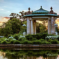 Twilight at the Nathan Frank Bandstand , Forest Park, St. Louis